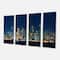 Designart - San Francisco Skyline at Night - Cityscape Canvas Print